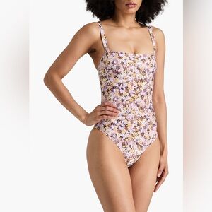NWT Faithfull the Brand La Barca floral print swimsuit